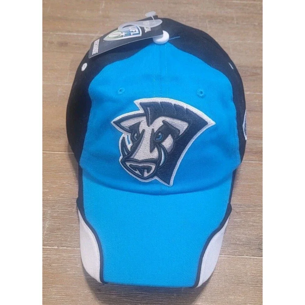 NEW Florida Tuskers Hat UFL United Football League Flex Fit Blue Gray Black Cap